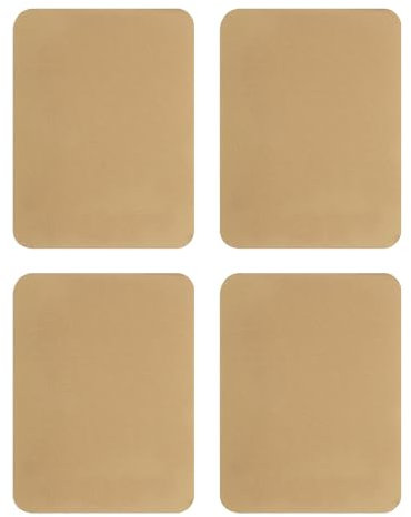 sourcing map 4Pcs Iron on Patches for Clothing Repair, Mending Fabric Repair Patch Cotton for Clothes Pants Bags, 5x4 Inch Light Brown