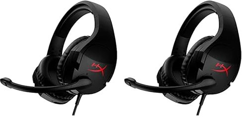 HyperX Cloud Stinger, Cuffie da Gaming, Connessione Cablata a 3,5 mm, Audio Immersivo, Telaio in Acciaio, Cuscinetti in Memory Foam Rivestiti in Similpelle, Adatto per PC e Console, Nero/Rosso