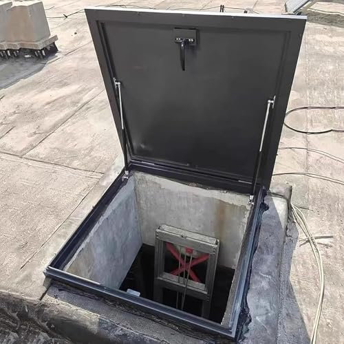 Dachzugangsdeckel mit Dichtung, Dachfenster, Dachfenster, Wartungsluke, Deckzugangsplatte, Dachbodentreppe, Auslassabdeckungen,80x80cm