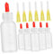 iplusmile 6 Set Bottiglie Squeeze con Punta Ago da Applicatori per Colla Versatili e Portatili per Misurazioni e Dispersione Liquidi per Fai da Te e Progetti Creativi