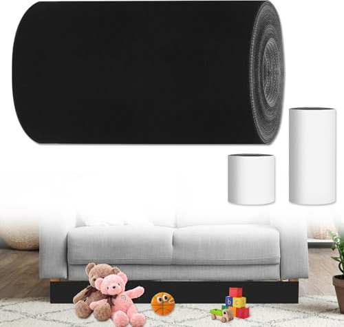 Tefola Couchblocker, 15cmx6m Spielzeugblocker Couch, Untersofablocker für Haustiere, Spielzeugblocker für Möbel, Spielzeugblocker für Unter Couch und Unter Bett, Einstellbar Gap Bumper für Sofa