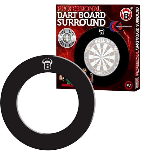 Dart-Wall-Protector, Darts-Auffangfring, Backboard Dart, Dartboard Surround, hochwertige und stabile Umrandung, 18 Zoll, aus Schaumstoff, schwarz