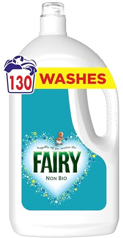 Fairy Non Bio Washing Liquid Laundry Detergent, 130 Washes, 4.03l | Voted No1 for Sensitive Skin