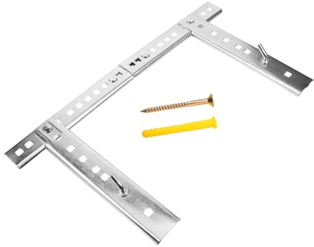 Healvian Colgador para Calentador de Agua Eléctrico Soporte Pórtico de 3 MM, Compatible Paredes Huecas, Instalación Segura para Termos Verticales