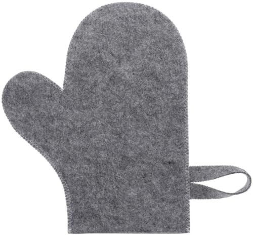CONGARTENO Sauna Handschuh Filz Bade Saunahandschuh mit Hitzeschutz und Feuchtigkeitsaufnahme aus Filz Einfacher Stil für Sauna und Dampfbad für Damen und Herren