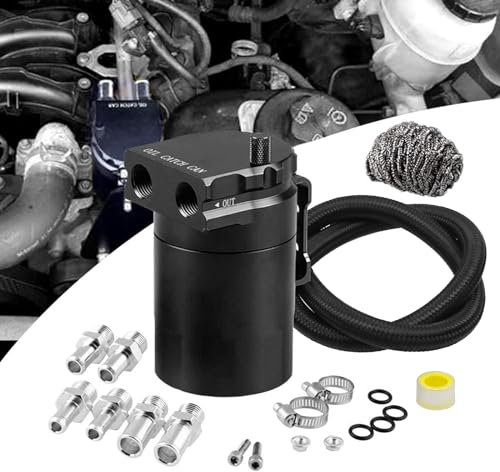 Ruien Polish Baffled Universal aluminum oil Catch can serbatoio serbatoio 400 ml