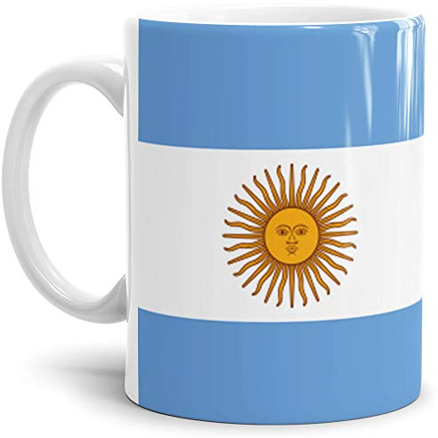 Tassendruck Flaggen-Tasse Argentienien - Souvenir, Länder-Fahne | Normal, Urlaub, Kaffetasse