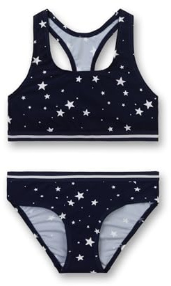 Sanetta Bikini Set Costume da Bagno, Blu (Blueprint 50209), 128 Bambina