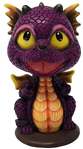 Wackelkopf Lila Drache - Peace, Figur, Auto