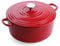 BK Olla de Hierro Fundido con Tapa, Horno Holandés con Revestimiento Esmaltado, Apto para Inducción, Horno y Lavavajillas, 28 cm/ 6.7L, Roja