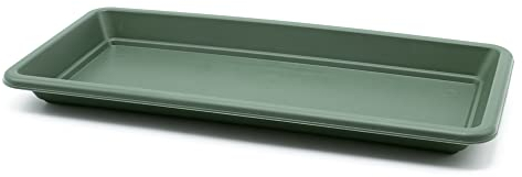CABLEPELADO - Plato Jardinera 40cm - Plato Anti-Goteo - Fabricado en PP5 - Resistente interperie- Compatible con jardineras de 40cm Color Verde