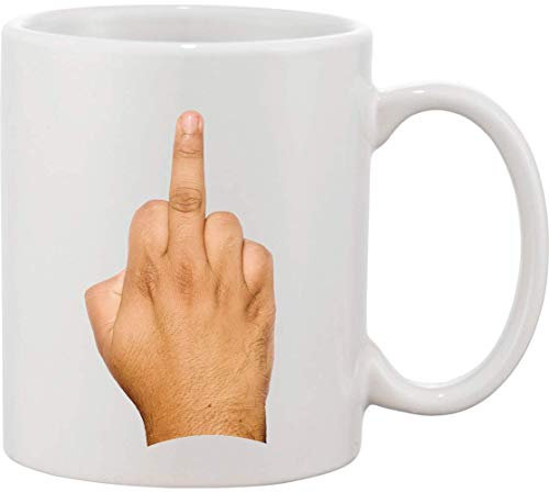 Mug en céramique avec doigt d'honneur