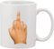Mug en céramique avec doigt d'honneur