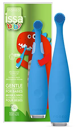 FOREO ISSA Baby Spazzolino Sonico Morbido per Neonati 0-4 anni Bubble Blue