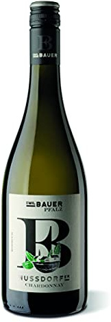 Emil Bauer Nussdorf Chardonnay, Trockener Weißwein aus der Pfalz (1 x 0.75l)