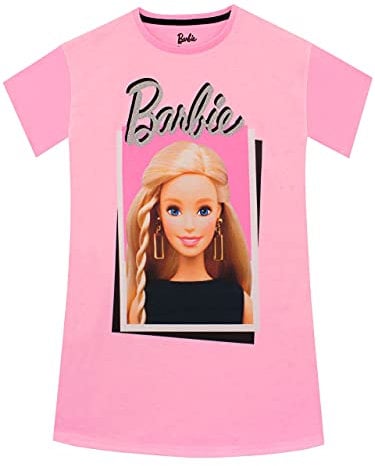 Barbie Chemise de Nuit Fille Rose 6-7 Ans