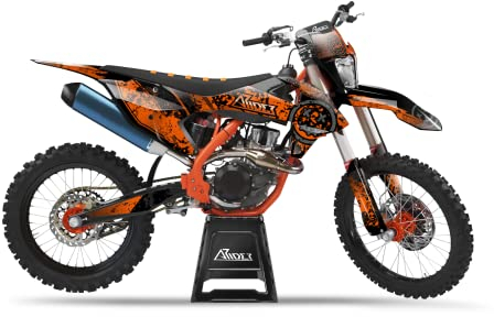 ARider Dekor (Aufkleber) passend für KTM EXC (F) 125/250 / 300/350 / 450/500 2017-2019 (Orange)