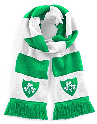 Traditioneller Retro-Schal mit gesticktem Logo der Republik Irland