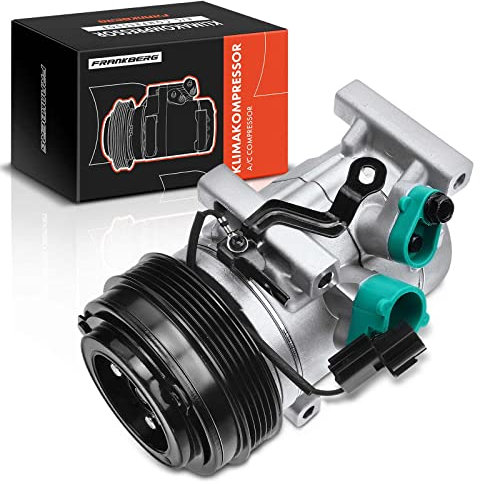 Frankberg Compressore dell'aria condizionata con frizione Benzina/LPG Compatibile con i10 BA/IA 1.0/1.0LPG/1.2 i10 Limousine 1.2 Replace# 97701B9000, olio preconfezionato