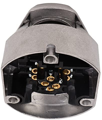 Prise de Remorque, Connecteur de Remorque 13 Broches Connecteur de Remorque Femelle en Alliage D'aluminium 12V pour Caravanes de Remorque Standard EU