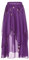 ranrann Femme Jupe Danse du Ventre Fendue Élastique Mousseline Costume Danse Orientale Performance A Violet Taille Unique
