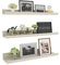 RLAVBL Wandregal Off-weiß 3er Set, 60cm Wandregal Geeignet für Wohnzimmer Schlafzimmer Küche Büro usw
