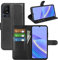 Fertuo Funda para TCL 40 SE, Carcasa Libro con Tapa de Cuero Piel Wallet Case Flip Cover con Kickstand, Hebilla Magnetica, Ranuras para Tarjetas para TCL 40SE, Negro