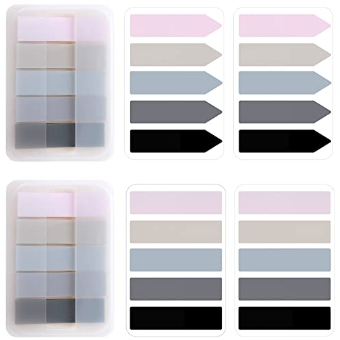 600 Stück Haftnotizen Tabs Haftstreifen Transparent Selbstklebende Haftmarker Sticky Tabs Aesthetic Haftstreifen Pastell Annotating Tabs Seite Marker Pagemarker Set Für Seiten Markierung
