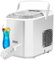 ZZLLKQ Machine à Glaçons Intelligente, 2 Tailles de Glace Machine Wi-Fi Contrôle par APP, Autonettoyant Machine a Glacons, 15kg en 24h, 9 Glaçons en 6-10 Minutes Comptoir pour Maison Camping Fête