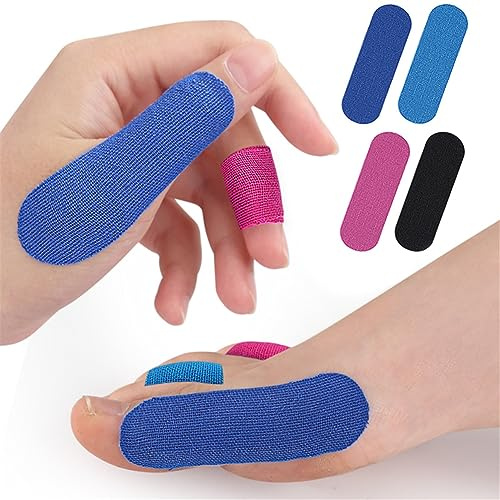 Bowling Daumen Finger Tapes, 20 PCS Elastic Thumb Protecting Tapes, Self Adhesive Finger Cover Stickers, Flexible Bowlers Ball Finger Protector Tape, Exercise Sport Workout Accessories for Men Women
