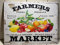 Metallschild Summer Farmers Market Produzieren Sie Obst- Und Gemüseküche Eisenmalerei Vintage-Stil Blechschild Vintage Vintage Aluminium Metallschild Für Garage Küche Bar M