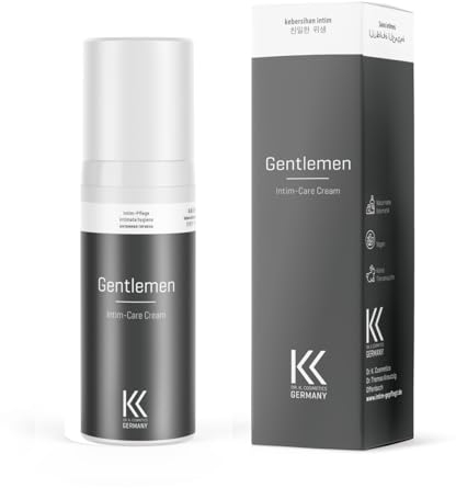 Dr.K.Cosmetics® Gentlemen Intim-Care Cream Intimcreme Männer [vom Urologen entwickelt und betreut] 75ml | Intim creme für Männer | Intim Feuchtigkeitscreme | Herren Creme | Intimpflege Herren