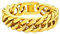 FaithHeart Herren Armband 19cm-23cm, Gold Punk Panzerarmband 17mm breit, Kubanische Kette Armband mit Faltverschluss für Freunden Sohn