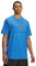 Under Armour Herre GL Foundation Update Kurzarmshirt, schnelltrocknendes Sportshirt, kurzärmliges und Komfortables Funktionsshirt mit Loser Passform,Blue Atlantis/Racer Red/Royal,LG