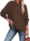 BLENCOT Damen Sweatshirt Pullover Basic Langarmshirt Rundhalsausschnitt Baumwolle Pulli Herbst Winter Casual Oberteile Langarm Tops