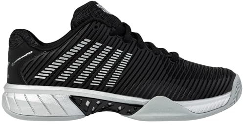 K-Swiss/Master Athletics Women's Hypercourt Express 2 Tennis Shoe (Black/Silver), Black/Silver, 6.5 UK