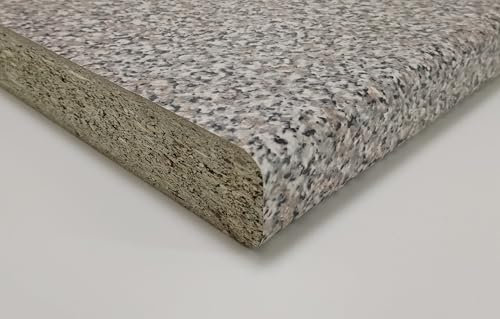 Generico Top Per Cucina Piano Cottura In Laminato Stratificato HPL sp mm 38 x 600 x 600 - VARI COLORI (Granito, cm 60x60)