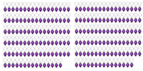 Wzxksoac Paquete de 200 Linterna de LED, Linterna de UV de 395 NM, de Linterna de Luz UV,
