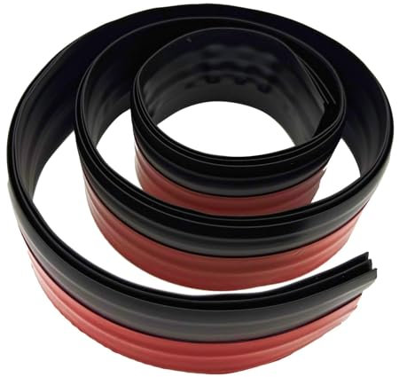 Guarnizione Autoadesiva per Porta, Striscia Sigillante Multifunzione per Isolamento Acustico e Termico, Blocca Aria Fredda, Rumore e Polvere, Adatta per Interni ed Esterni, 100 x 5 cm, Colore nero