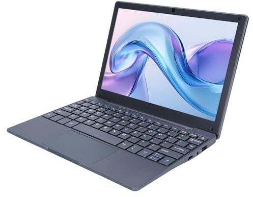 10.1 Zoll Laptop, Tragbarer Laptop mit 8 GB RAM, Quad Core, Integrierte Kamera, USB -Schnittstelle, Herkömmlicher Laptop für 11 Pro (EU -Stecker 256 GB)