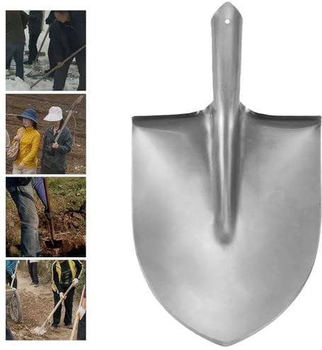 WY8 Pelle durable ultime – Pelle de jardin multifonction en métal robuste pour l'aménagement paysager, le jardinage, l'entrepreneur, le bricolage, les tranchées, les tâches extérieures (tête de pelle