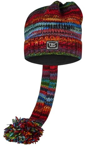 THC Schafwoll Zipfelmütze 727 bunt | Schafwolle | Strickmütze | Zipfelmütze | Woll-Mütze | Schafwollmütze | Wintermütze