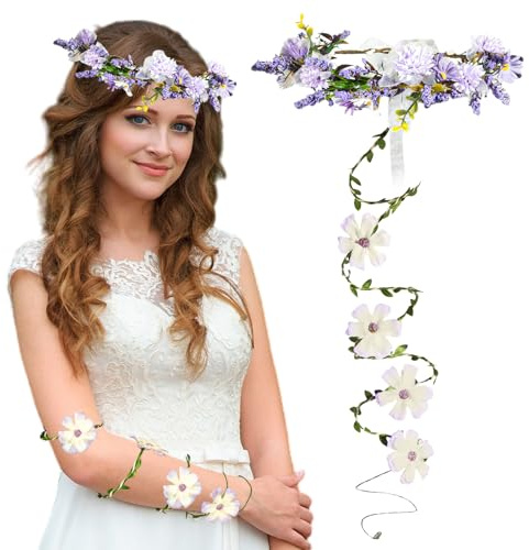 TORIHIKI Fairy Floral Arm Wrap with Vintage-Style Artificial Flower
