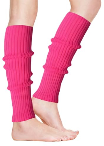 IHLOOTD Beinstulpen Damen 80er Gestrickte Stulpen Damen Beinwärmer Winter Legwarmers Ballet für Kostüme 80er 90er Jahre, Aerobic Accessoires, Tanzen, Karneval, Themenparty