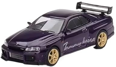 XGFFBAGB 1/64 For GT-R (R34) Midnight Purple Diecast Model Car(With box)