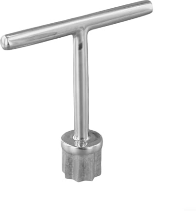 Sawhamale Llave Inglesa para Placa de Cubierta de yate Marino 316, Herramienta de Mango en T de Acero Inoxidable para llenado de Combustible y Cubierta de escotilla, Plata, 101 x 90 mm