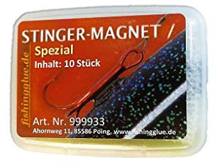 fishingglue.de Stinger Magnet Spezial 10er-Pack; für Gummiköder zum Raubfischangeln