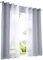 BAILEY JO 2er-Pack Gardinen mit Verlauf-Farben Muster Vorhang Transparent Voile Vorhänge (BxH 140x145cm, Grau mit Ösen)