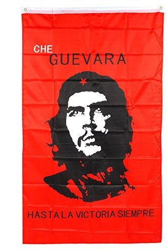 BANDIERA CHE GUEVARA - DIM. 1 x 1,5 mt - 100% POLIESTERE