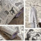Yizunnu 60 x 300 cm Vinyl Vintage Zeitung Tapete Aufkleber Selbstklebend Kontaktpapier Küche Funiture Bar Home Wall Decor